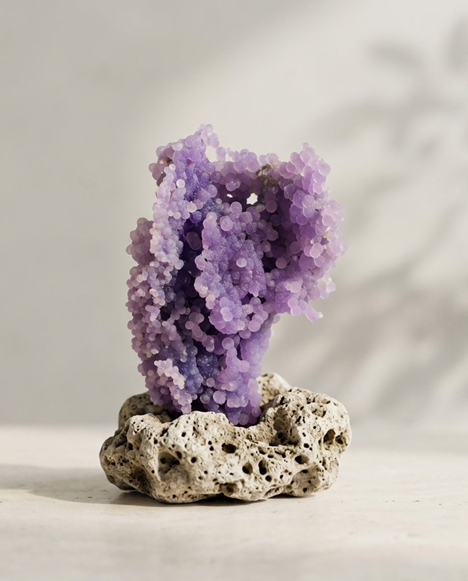 Raw Violet Grape Agate