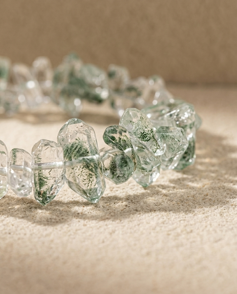 Raw Chlorite Phantom Quartz | The Untamed Woodland