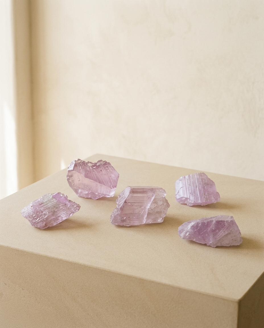 Raw Quartz cluster, natural unpolished surface, minimalist desk decor, UNHEWN aesthetic