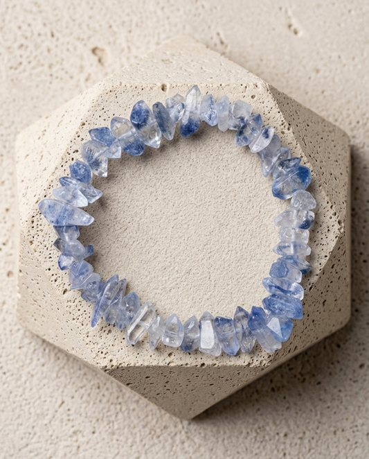 Raw Dumortierite Phantom Quartz | The Frozen Ink