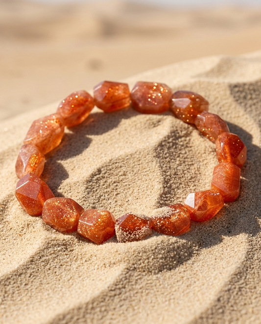 Geometric Golden Sunstone | The Solar Dune