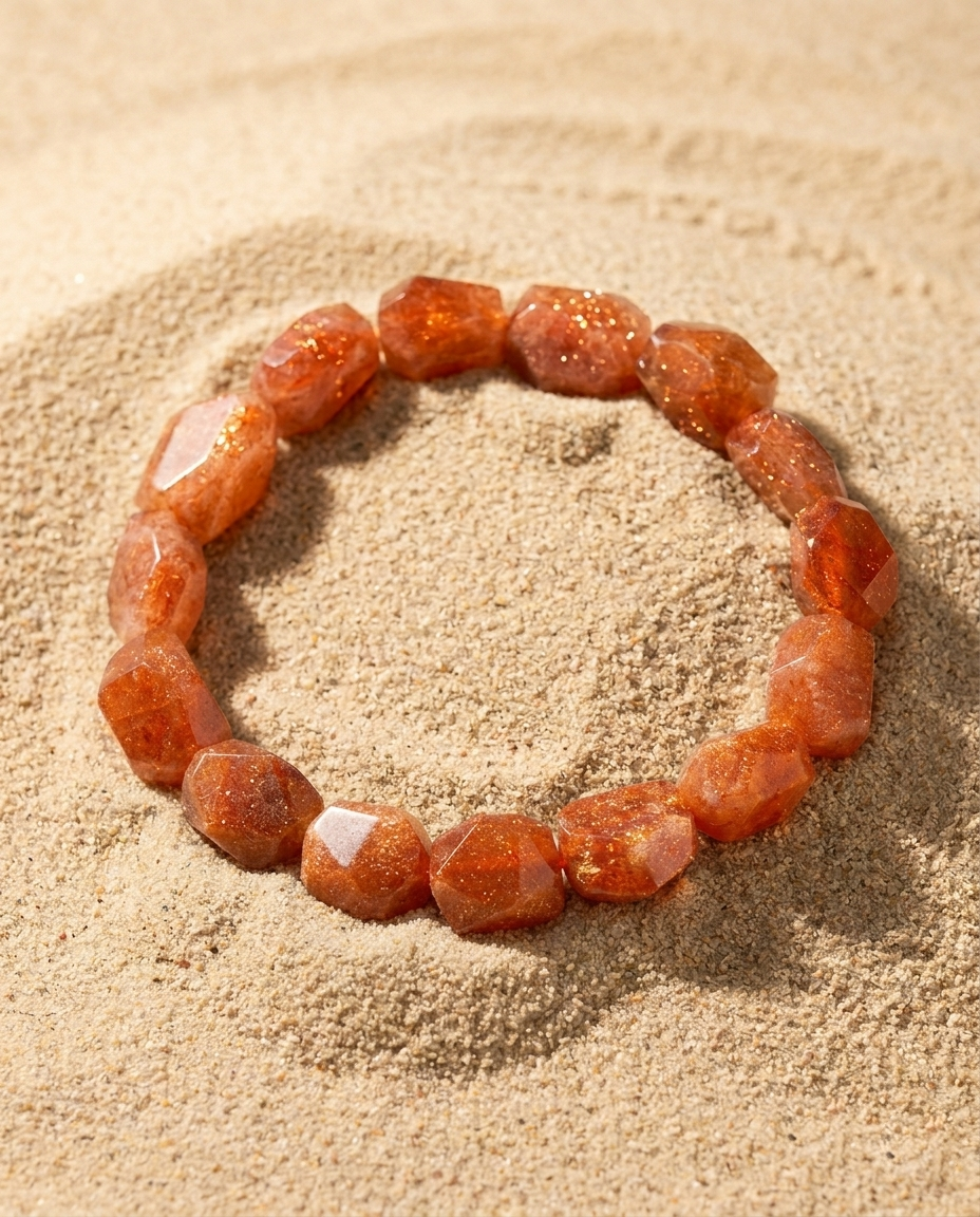 Geometric Golden Sunstone | The Solar Dune