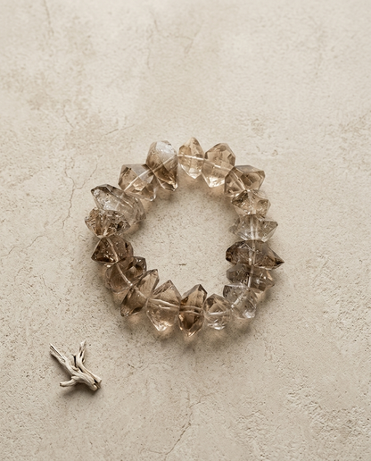 Natural Tanzanian Sunstone showing schiller effect, raw mineral aesthetic, irregular cuts